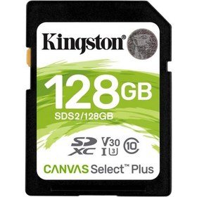 Resim Kingston SDS2 128GB SDXC Canvas Select Plus Hafıza Kartı 