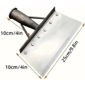 Resim Gateesat 84 Cm Mangan Çelik Bahçe Küreği Multifonksiyonel Çapa Ve Temizlik Aleti 