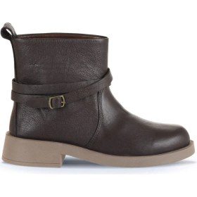 Resim Bueno Shoes Kahverengi Deri Kadın Topuklu Bot 01WD3901 01WD3901 