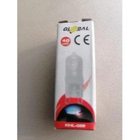 Resim G9 Duylu 40 Watt Buzlu Halojen Ampul Sarı Işık Boy:3,5 cm En:1,2 cm 2 Li Paket 