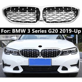 Resim Bmw 3 Serisi G20 Ön Panjur Böbrek Diamond Model Krom 
