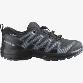 Resim Salomon Xa Pro V8 Waterproof L47729300 Cck Black/Turbulence/Quarry Outdoor Ayakkabı - Siyah 