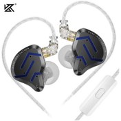 Resim Kz Zsn Pro 2 Hibrit Sürücü 1ba + 1dd Kulak İçi Metal Kulaklık Hıfı Bas Kulaklık Blue With Mic 