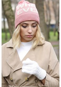 Resim Bay Şapkacı Kadın Bere Pembe 1257-Standart-Pembe 