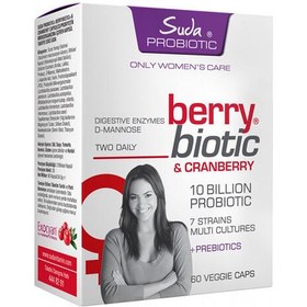 Resim Suda Probiotic Berrybiotic Cranberry İçeren Takviye Edici Gıda 60 Kapsül 