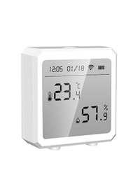Resim Tenfowee Tuya Wifi İle Bağlanabilir Dijital Isı-nem Ölçer -10 C'dan 55 C'ye Ve %0-%100 Nem Aralığı Algılayıcı Pil Dahil Değil 