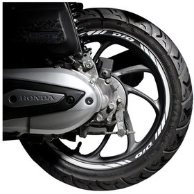 Resim GP Kompozit Honda Dio 2021-2025 Uyumlu Jant Şeridi Reflektif Gri 