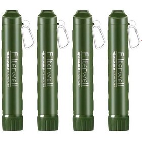 Resim Willowhaven 2 Adet Yükseltilmiş Kişisel Su Filtresi Pipeti 4 Aşamalı 0.1 Mikron Ultra Filtre Kamp Seyahat Acil Durum 