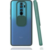 Resim Zore Xiaomi Redmi Note 8 Pro Kılıf Buzlu Kamera Lens Sürgülü Korumalı Renkli Silikon Kapak 