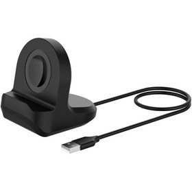 Resim Microcase Samsung Galaxy Watch Active R500 Için Silikon Şarj Standı Siyah - Al2416 