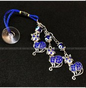 Resim Kedi Nazar Boncuk Araba Hediyesi Vantuz Otomobil Dikiz Ayna Süsü 