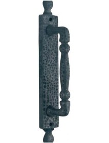 Resim Prinç döküm antik siyah rustik eskitme, ferforje tipi osmanlı kap 