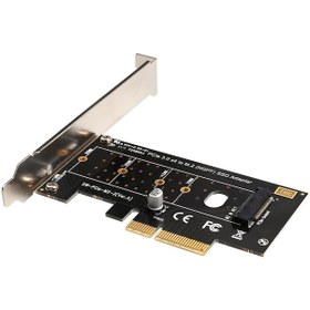 Resim PCI-E Express 3.0 X4 To NVME SSD M2 M Key PCI Dönüştürücü Kart 