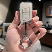 Resim Yeni TPU Araba Anahtar Kılıfı Kapak Çantası VW Volkseagen Passat B8 Magotan için Skoda Superb A7 Kodiaq Seat Kabuk Fob 