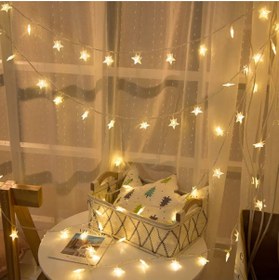 Resim CeysimAVM Yılbaşı Ağacı 3 m 2 Kademeli 20 Li Yıldız Led Gün Işığı 