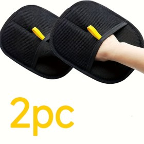 Resim 2 Adet Yeniden Kullanılabilir Evcil Hayvan Tüyü Temizleme Eldiveni - İki Yönlü Yapışkan Yüzeyli, Dayanıklı Naylon, Ergonomik Tasarım, Kedi ve Köpekler İçin, Mobilya & Giysilerde Kullanım, Taşınabilir Tüy Toplayıcı Alet 