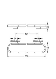 Resim Grohe Selection Havluluk - 41056da0 Altın 