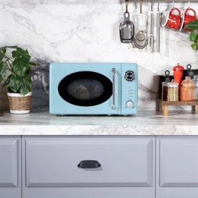 Resim Vestel Md 20 Yd Düş Mavisi Mikrodalga Fırın 20 lt 700 W Buz Çözme Fonksiyonu ile 
