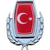 Resim Ledshop Türk Bayrağı Metal Arma 