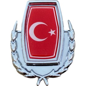 Resim Ledshop Türk Bayrağı Metal Arma 