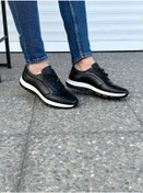 Resim Lisans Hakiki Deri Tam Ortopedik Erkek Yazlık Rahat Günlük Yürüyüş Ayakkabı 40-44 Siyah 