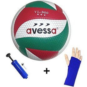 Resim Avessa VL-900-103 Yumuşak Yapıştırma Voleybol Topu Pompa ve Kolluk Seti 