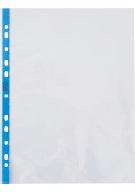 Resim Kristal Şeffaf Poşet Dosya Mavi Şeritli 90 Mikron 100'lü Paket Diğer 
