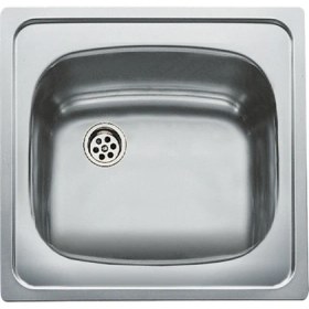 Resim Teka E50 1B (46.5 x 44 ) Ankastre Sağ Batarya Çıkışlı Eviye Paslanmaz Çelik 46.5 cm 40109619 