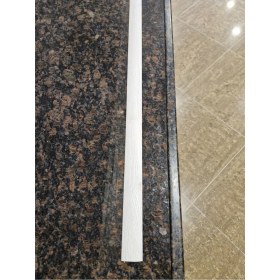 Resim Beyaz Meşe Renkli Kendinden Yapışkanlı Parke Eşik Çıtası, 90 Cm, 3 Adet 