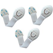 Resim Bebek Çocuk Güvenlik Dolap Çekmece Kilidi Güvenlik Seti-(Cırtlı Kilit Beyaz -3 Adet) Çok Renkli 