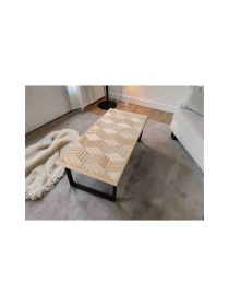 Resim Mirrorss Geometrik Orta Sehpa 3D Görünüm Ofis Salon Çay Kahve Sehpası Marküteri Tasarım 