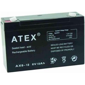 Resim Atex Plus 6V 12Ah Bakımsız Kuru Akü 