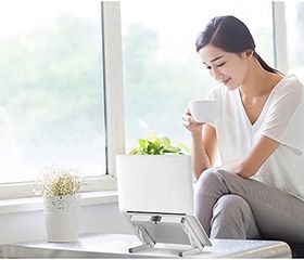 Resim N1 Metal Macbook Notebook Kitap Okuma Standı Katlanabilir 