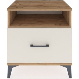 Resim Hyperion Komodin Tek Raflı Tek Çekmeceli 60x44x64 Çam-aytaşı Atlas Çam 