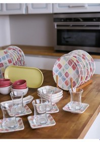 Resim Keramika Takım Kahvaltı Colors 51 Parça 12 Kişilik 