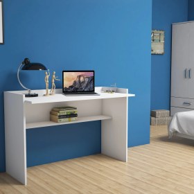 Resim Bimossa Nazende Beyaz Çalışma Masası 118 cm S6040 