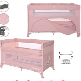 Resim Lorelli Up And Down Anne Yanı Park Yatak - Mellow Rose Sleeping Animals 