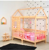 Resim Markaawm Markaawm Montessori Yatak Çocuk Odası Bebek Beşik 90X190 Karyola 