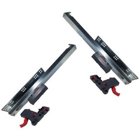 Resim Samet Smart Bas Aç Tek Açılım 45 Cm Mobilya Çekmece Rayı Gri 