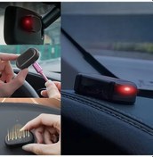 Resim Oldfriend Solar Enerjili Led Araç Işığı Blue Light Usb Şarjlı İç Ve Dış Mekan Dekor 