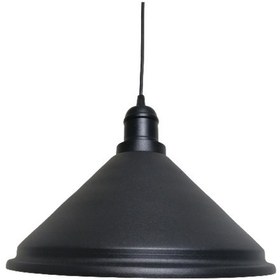 Resim Riolight Retro Siyah Içi Beyaz Tekli Metal Sarkıt Çap: 33Cm (538289274) 