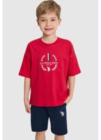 Resim U.s. Polo Assn. Erkek Çocuk Kırmızı Pijama Takım 50326863-vr030 