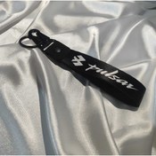 Resim CEBECİOTO PULSAR SİYAH BEZ MOTOR ANAHTARLIK KALİTELİ MOTO AKSESUAR 19CM ÇİFT TARAFLI BASKI 