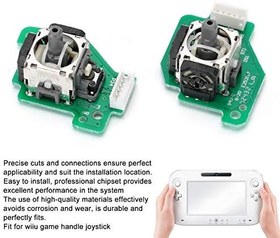 Resim Shanrya 3D Sol Sağ Joystick Rocker Işık Kullanımı Kolay Profesyonel Yonga Seti 3D Analog Joystick Modülü Wiiu Oyun Kolu için 