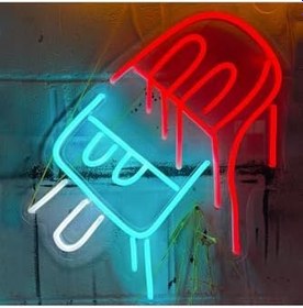 Resim Dondurma Neon Tabela Neon Yazı Dekoratif Aydınlatma Ve Gece Lambası, dondurmaneon 