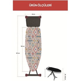 Resim Doğrular 15014 Liana Ütü Masası Siyah 