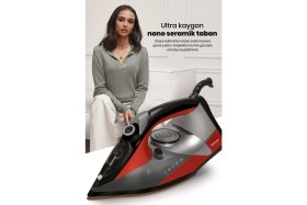 Resim Goldmaster GM-7621 Dora Ütü Kırmızı-Siyah 