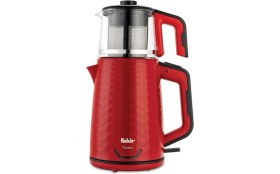 Resim Kırmızı Siyah Çay Makinesi - Şık ve Kullanışlı Ev Aleti 