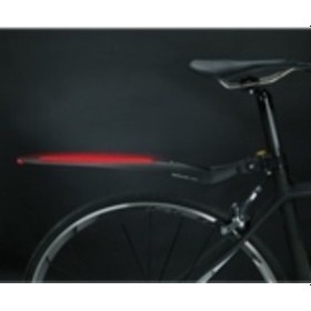 Resim Shimano Topeak Defender İglow X 700x25 Policarbon Işıklı Arka Çamurluk 250062 Siyah 