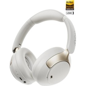 Resim Aesco Qcy H3 Pro Hybrid Anc Hi-Res Ldac Bluetooth 5.4 Kafaüstü Kablosuz Kulaklık Çift Cihaz Desteği Beyaz 